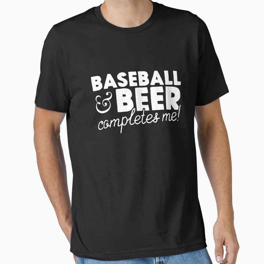 Baseball & Beer Completes Me Essential T-Shirt