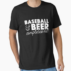 Baseball & Beer Completes Me Essential T-Shirt