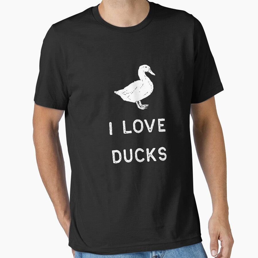Farming Shirt I Love Ducks White Cute Gift Farm Country Usa Essential T Shirt