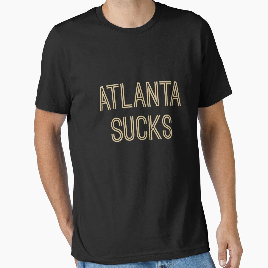 Atlanta Sucks (Old Gold Text) Essential T-Shirt