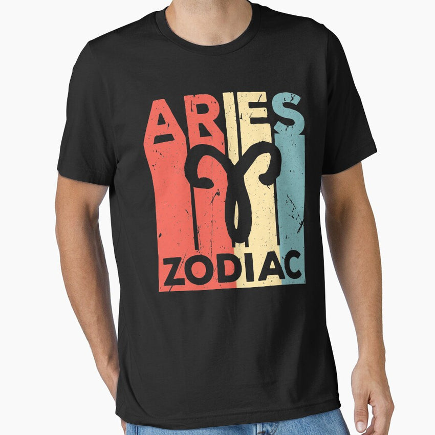 Aries Zodiac Vintage Retro Essential T-Shirt