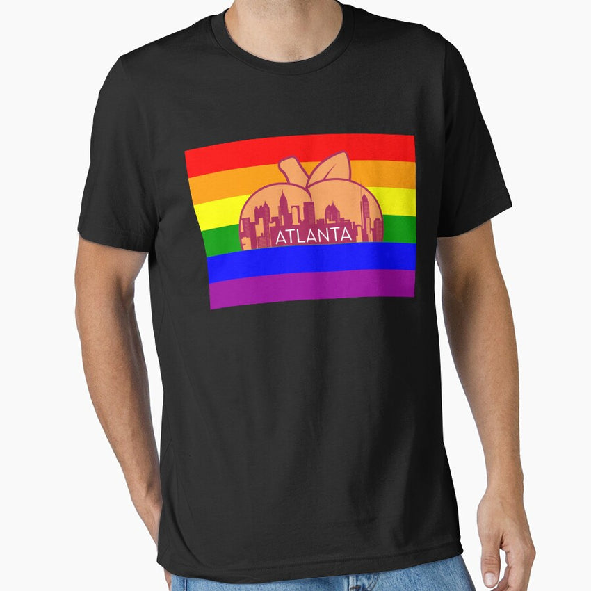 Atlanta Georgia Gay Pride Shirt Atlanta Lgbt Rainbow Flag Shirt Essential T Shirt