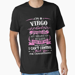 I am a Virgo girl funny birthday for women shirt Essential T-Shirt