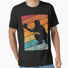 Baseball 2 Outdoor Sports Retro Sunset Design Essential T-Shirt