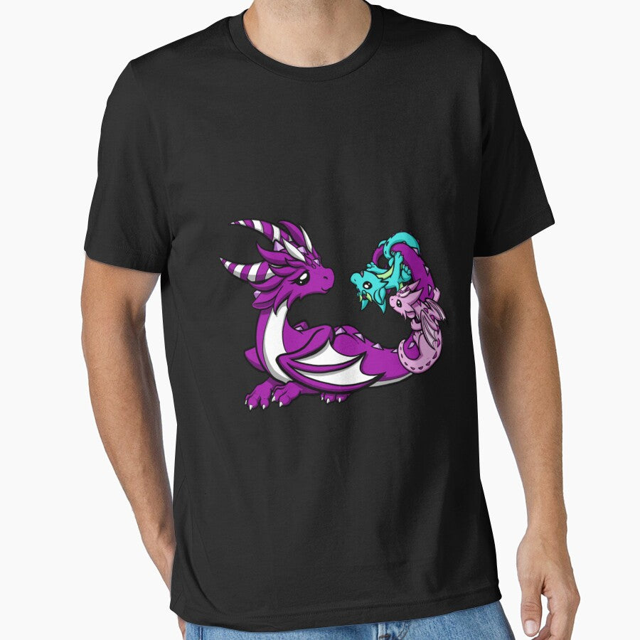 Mama Dragon avec des bébés . classique Essential T-Shirt