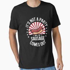 America Sausage Comes Out Party Funny Usa Essential T Shirt