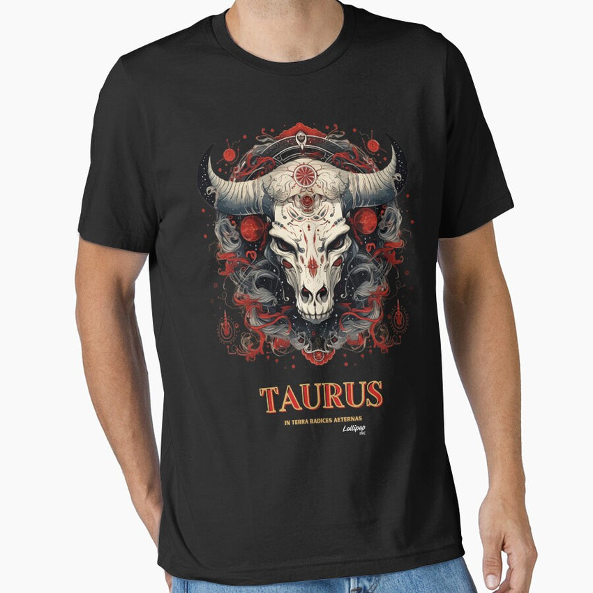 Dark Zodiac Taurus: The Mystical Earth Essential T-Shirt