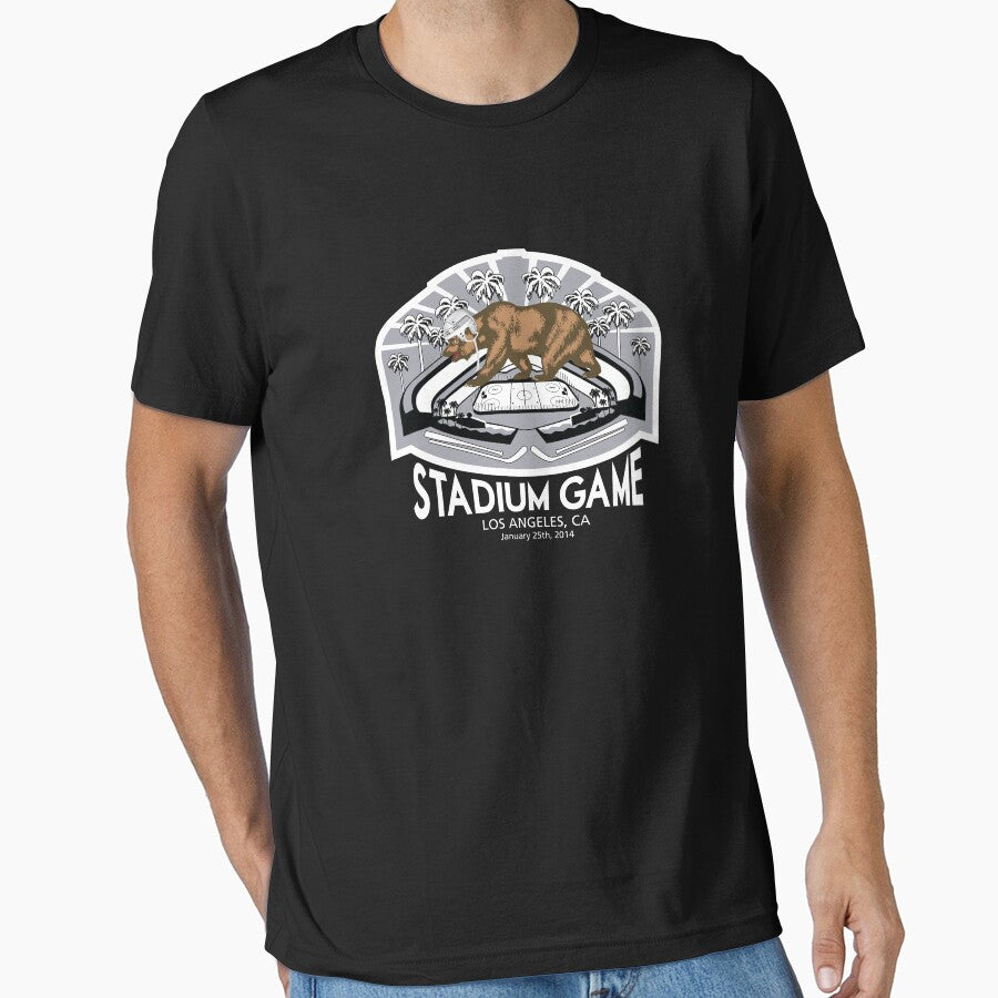 2014 La Stadium Game T Shirt White Text Essential T Shirt