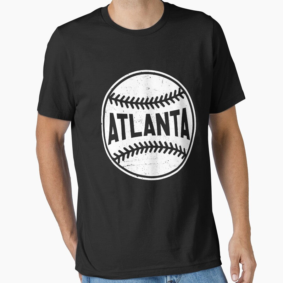 Atlanta City Baseball Lover Vintage Gameday Men Women Essential T Shirt