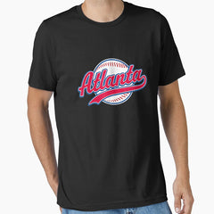 Atlanta Tee Vintage Baseball Throwback Retro Design Essential T-Shirt