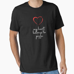 Valentines Day | My Heart Belongs To Pizza Essential T-Shirt