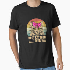 Best Cat Mom Ever Headband Cat Mom Life Gifts Essential T-Shirt