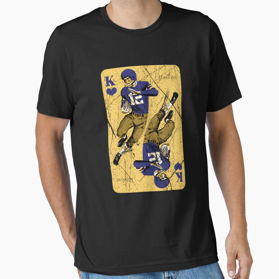 Baltimore Ravens King Of Hearts Essential T Shirt