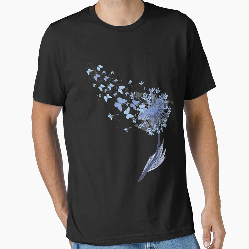 Pretty Butterfly Butterflies Dandelion Flower Essential T-Shirt