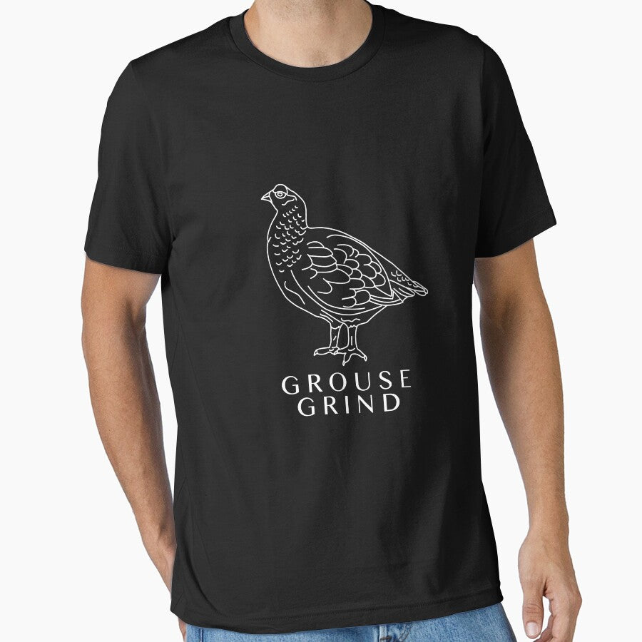 Grouse Grind White Lettering Essential T Shirt