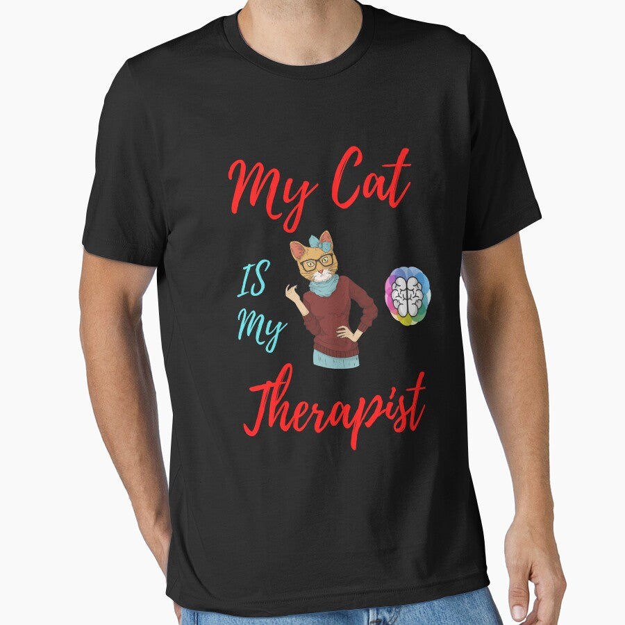 My Cat Is My Therapist Essential T-Shirt