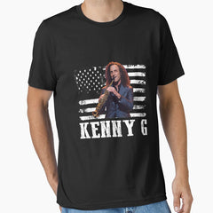 Distressed American Flag Kenny G Music Legend Essential T Shirt