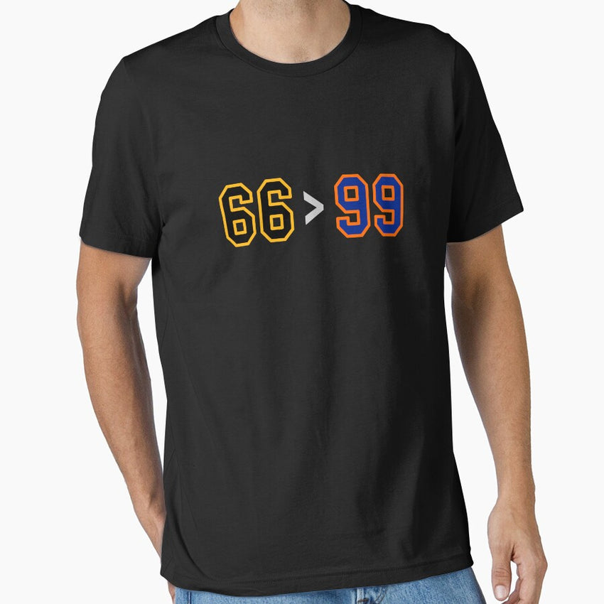 66 Greater Than 99 Funny Pittsburgh Edmonton Hockey Essential T-Shirt