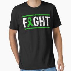 Adrenal Cancer Awareness Fight Cancer Green Ribbon Essential T Shirt