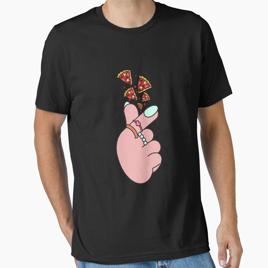 Dont Look For Love Look For Pizza, anime lover heart cute funny K pop Essential T-Shirt