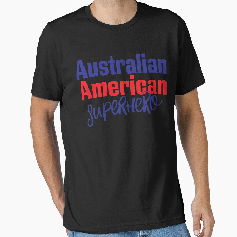 Australian American Superhero Essential T-Shirt