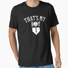 1 That's My Boy Baseball Number Baseball Mom Baseball Dad Essential T-Shirt