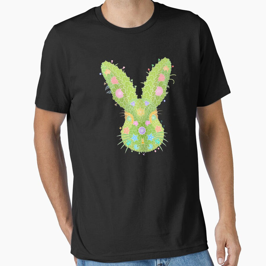 Floral Animal Rabbit WeArePrettierThanFlowers Essential T-Shirt