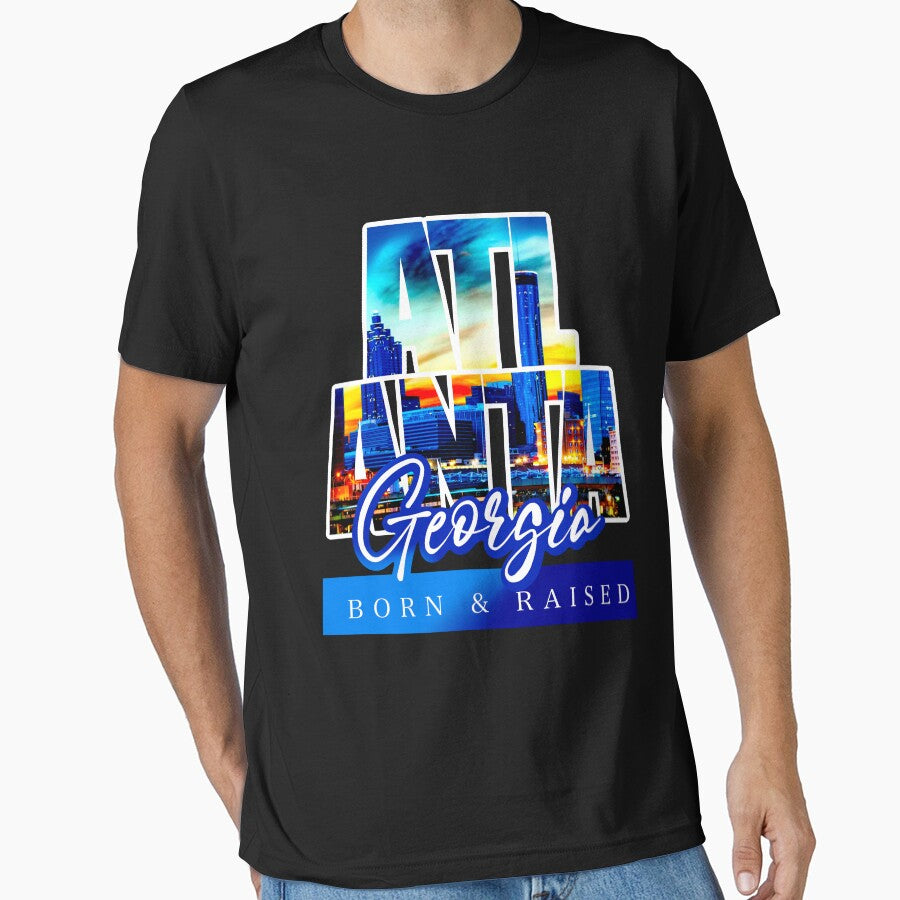 Atlanta GA, Atlanta born and raised, Grady baby, Georgia boy Essential T-Shirt