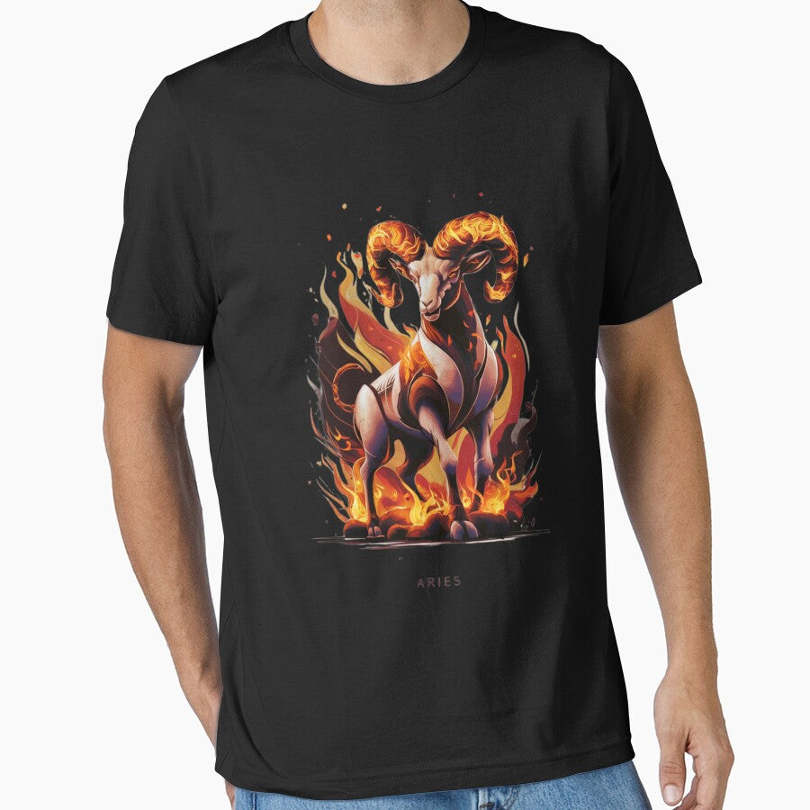 Aries Fiery Spirit Of The Zodiac Essential T Shirt