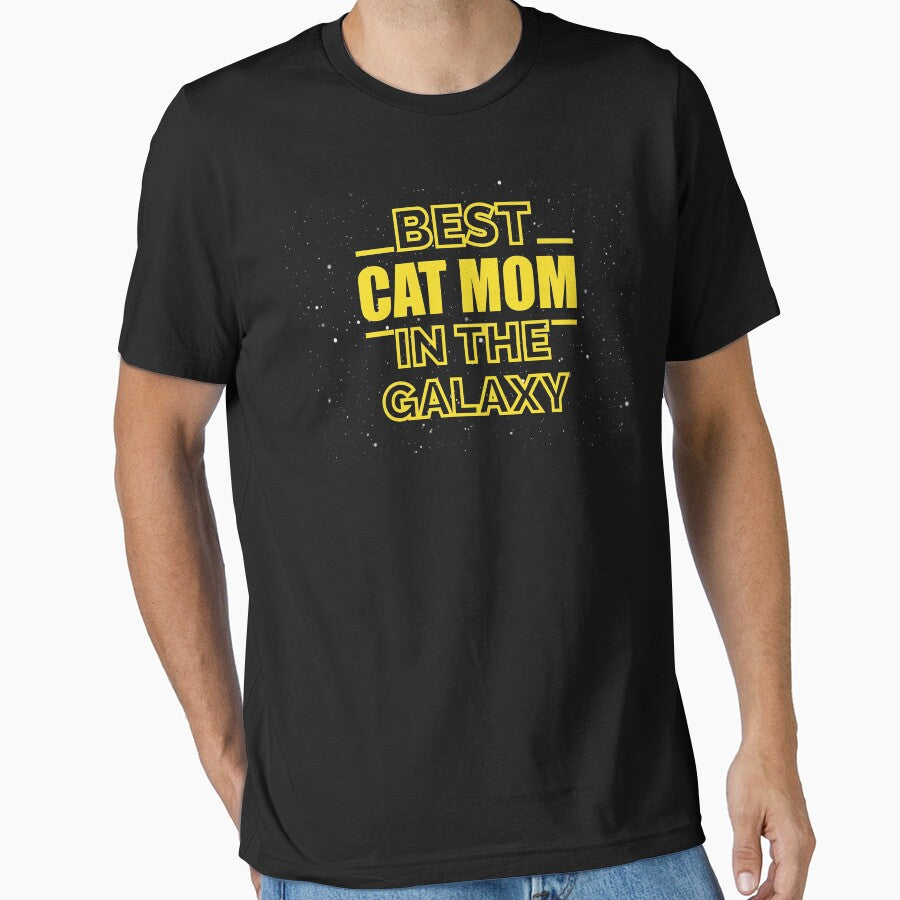 Best Cat Mom in The Galaxy Gift for Mom Mother Gift idea Cat Lover Cat Adapt Essential T-Shirt
