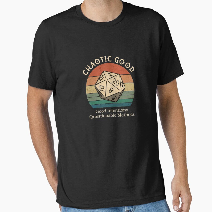 Chaotic Good Good Intentions Questionable Methods Vintage Essential T Shirt
