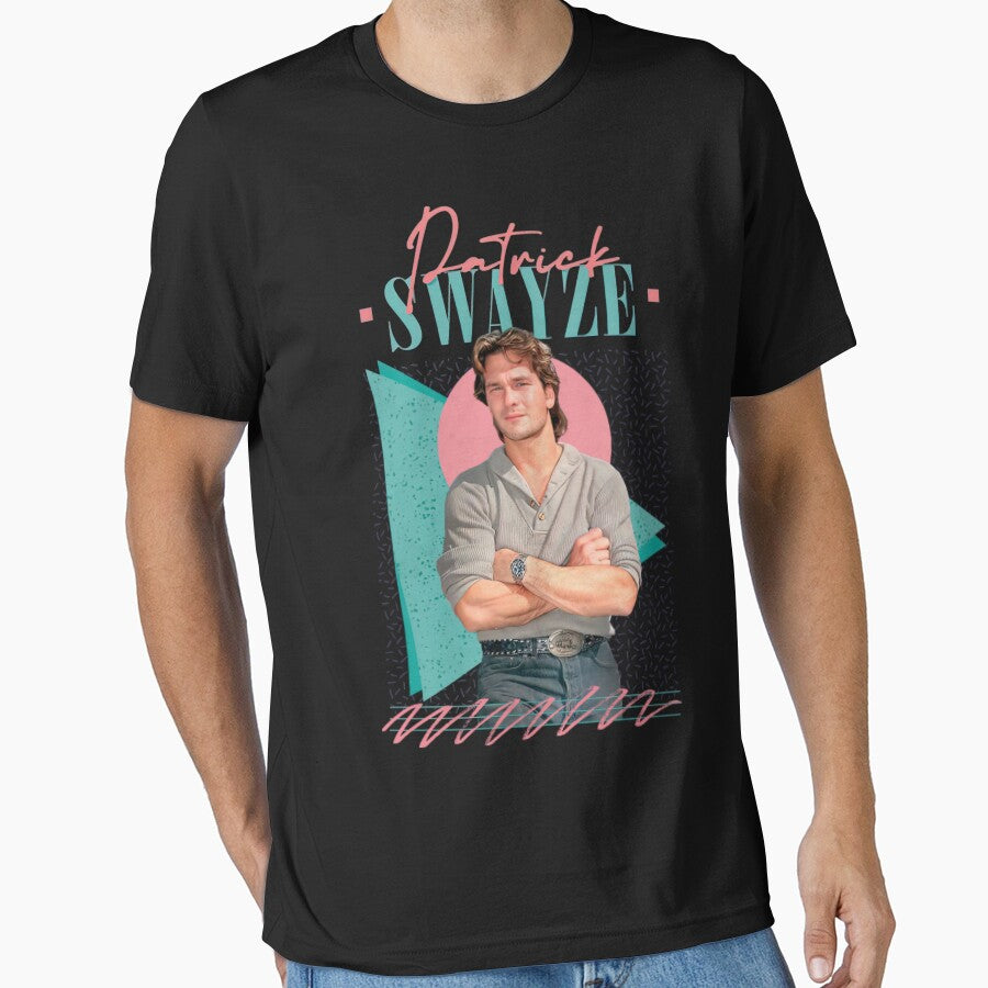 Patrick Swayze Retro Style Fan Art Essential T Shirt