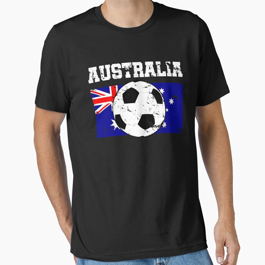 Australia Football Australian Aussie Soccer Player Coach Gift Essential T-Shirt