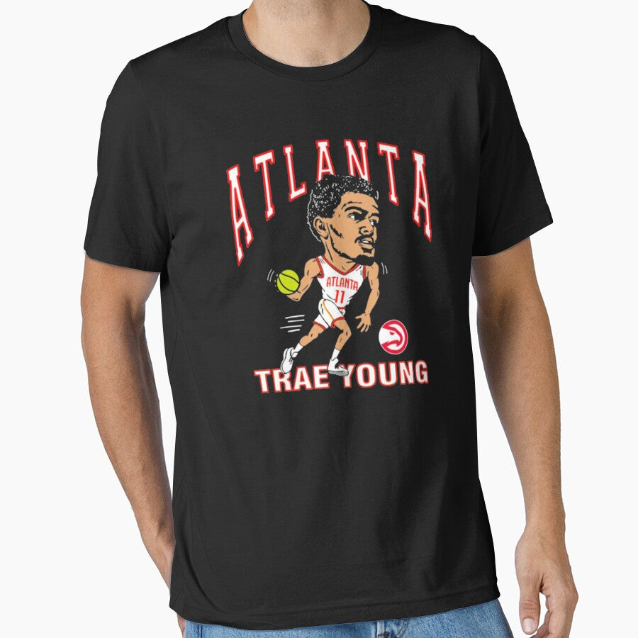 Atlanta Trae Young Hawks Caricature Essential T Shirt