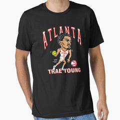Atlanta Trae Young Hawks Caricature Essential T Shirt