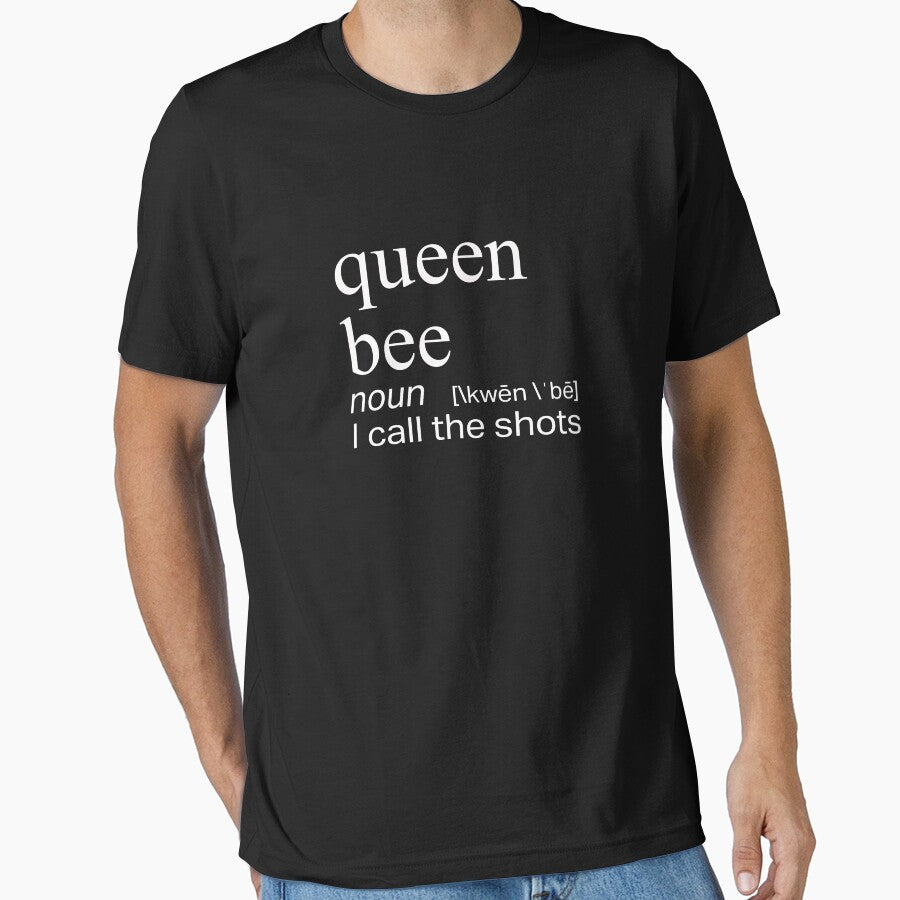 Funny Queen Bee Definition Gift Design Essential T Shirt