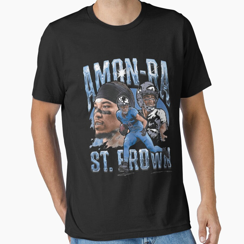 Amon-Ra St. Brown Detroit Vintage Essential T-Shirt
