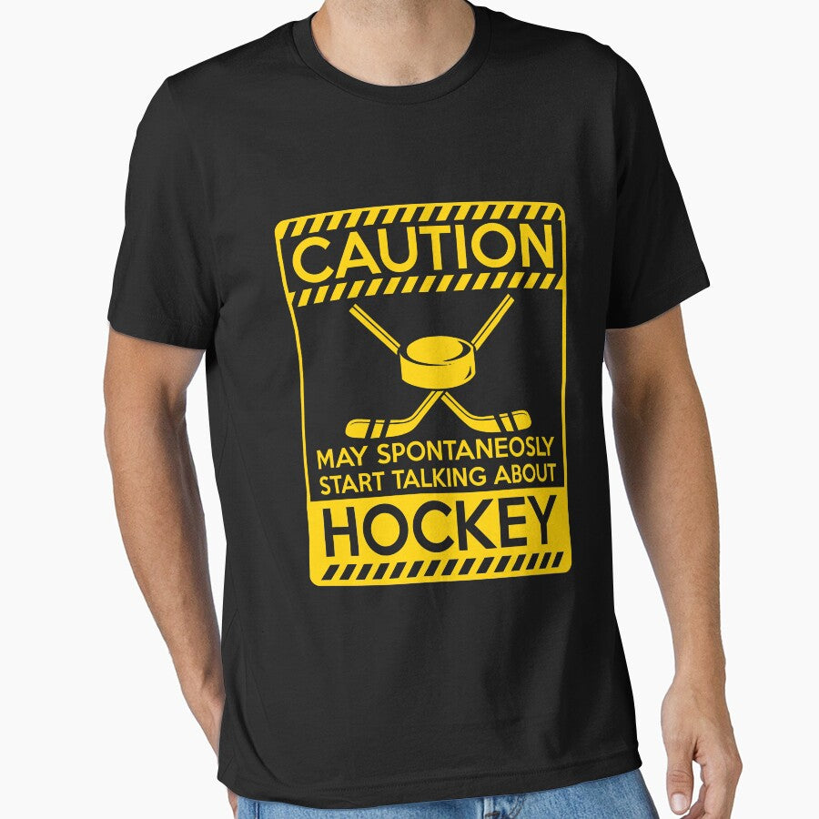Caution may spontaneously start talking about hocket Essential T-Shirt