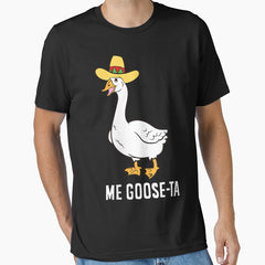 Womens Me Goose Ta Mexican Funny Spanish Goose Pun V Neck Essential T Shirt