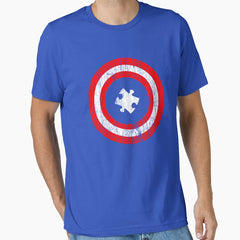 Autism Awareness Puzzle Piece Superhero Activist Essential T-Shirt