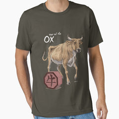 Year of the Ox (for dark shirts) Essential T-Shirt