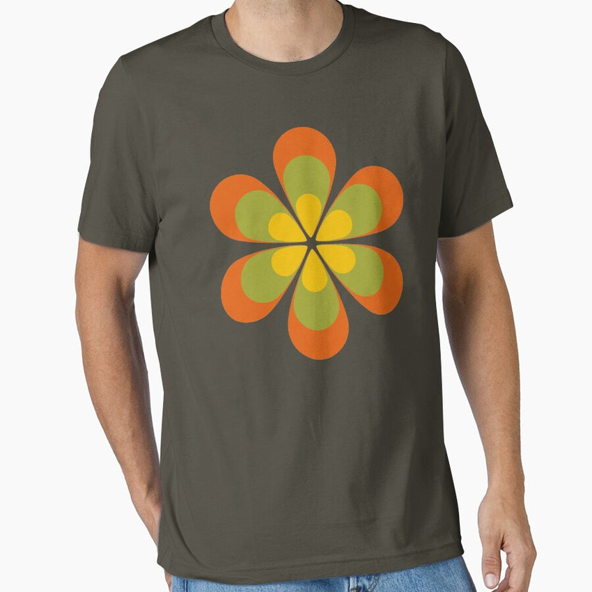 6 Petals Retro Flower Essential T Shirt