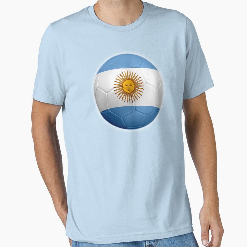 Argentina - Argentine Flag - Football or Soccer 2 Essential T-Shirt