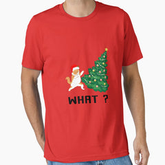 Cat What Christmas Tree Essential T-Shirt