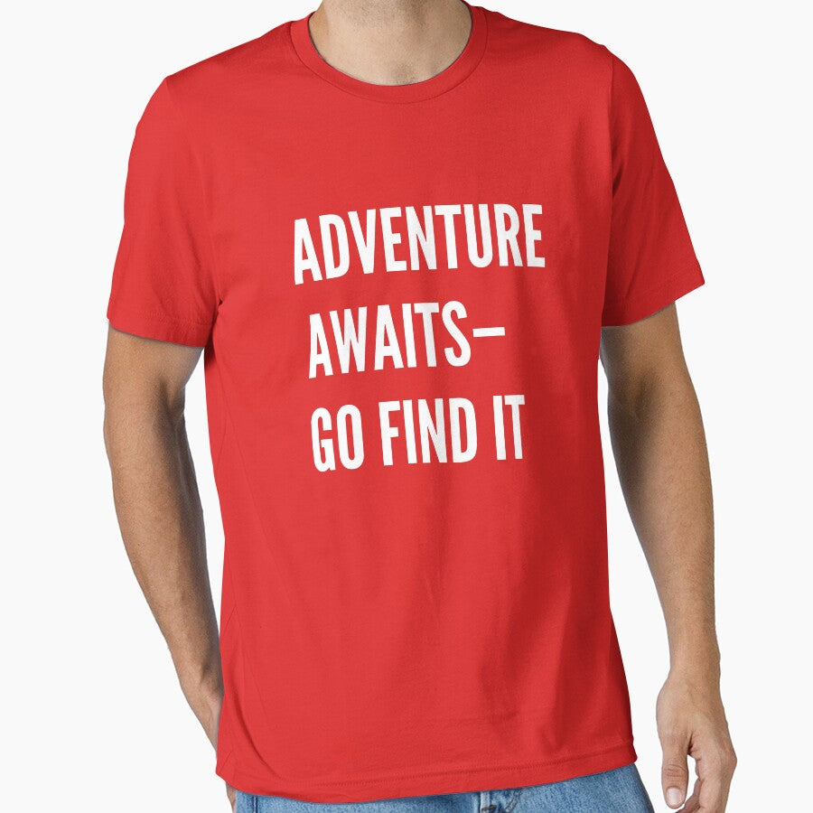 Adventure Awaitsgo Find It Active T Shirts Classic T Shirtblack T Shirtmens T Shirts Long Sleeve T Shir Essential T Shirt