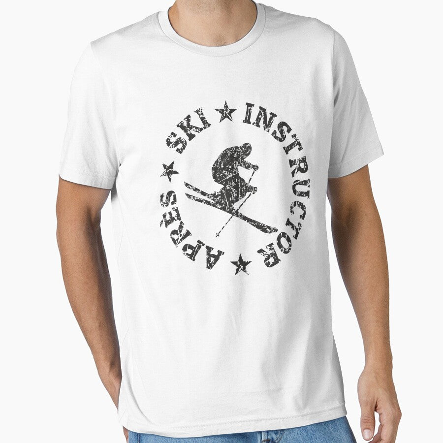 Apres Ski Instructor Seal (Vintage Black) Winter Sports Skier Essential T-Shirt