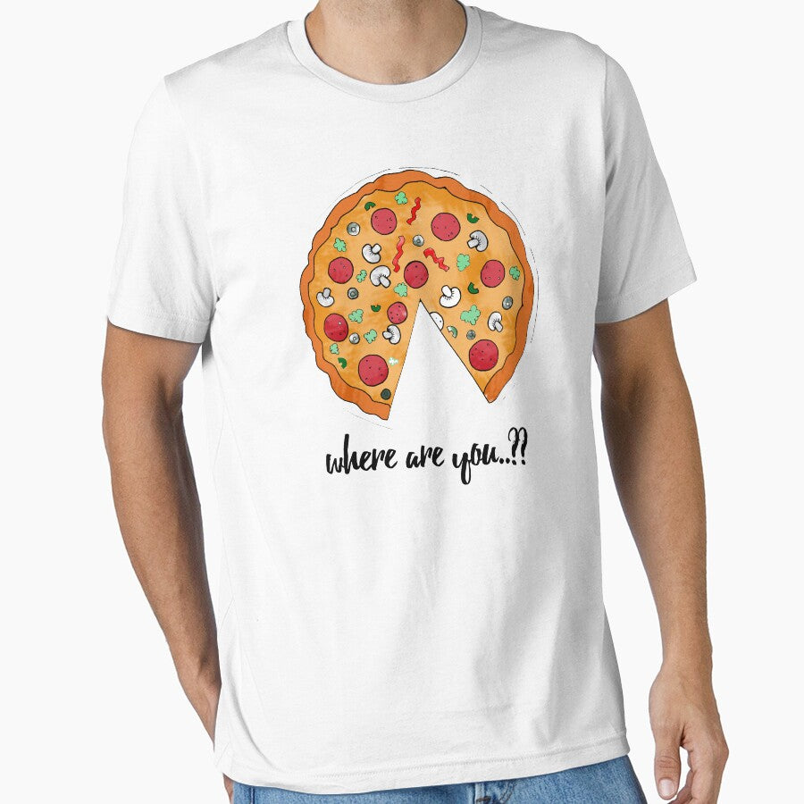 you are my pizza (for him black text) Essential T-Shirt