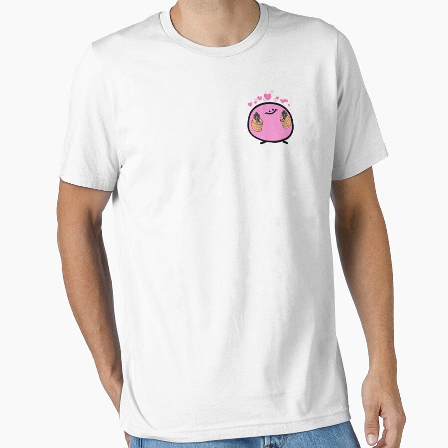 Embracing Kirbo The Pink Powerhouse Of Happy Gaming Essential T Shirt