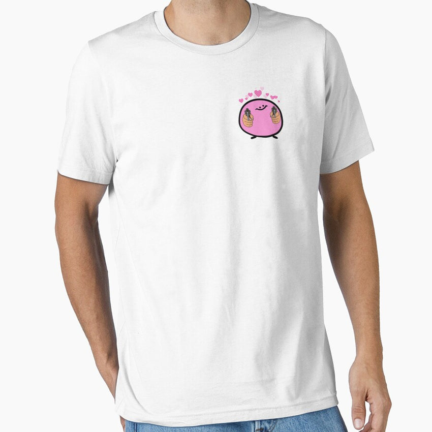 Embracing Kirbo The Pink Powerhouse Of Happy Gaming Essential T Shirt
