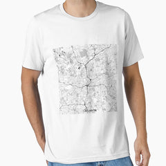 Atlanta City Map Gray Essential T Shirt
